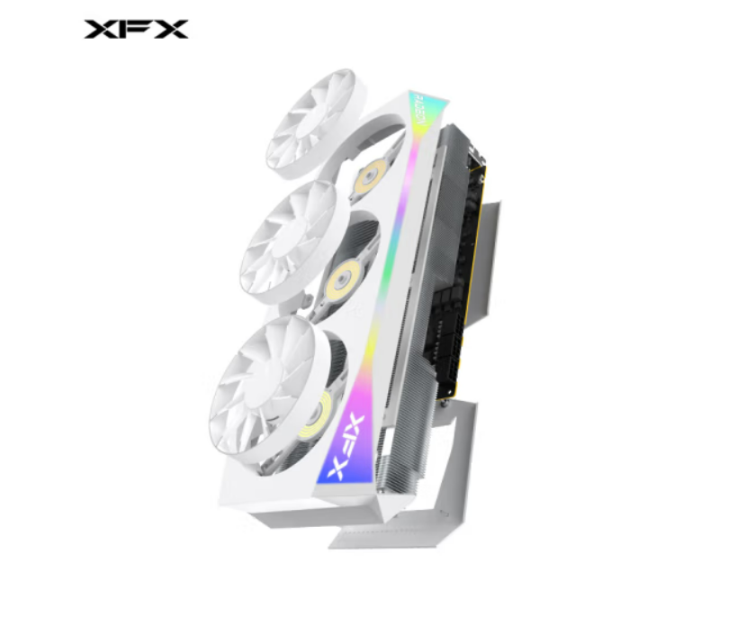 XFX)AMD RADEON RX 9070 XT OC 16GB Mercury White Magnetic Air-New and original