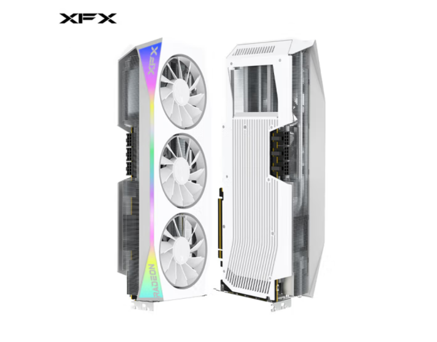 XFX)AMD RADEON RX 9070 XT OC 16GB Mercury White Magnetic Air-New and original
