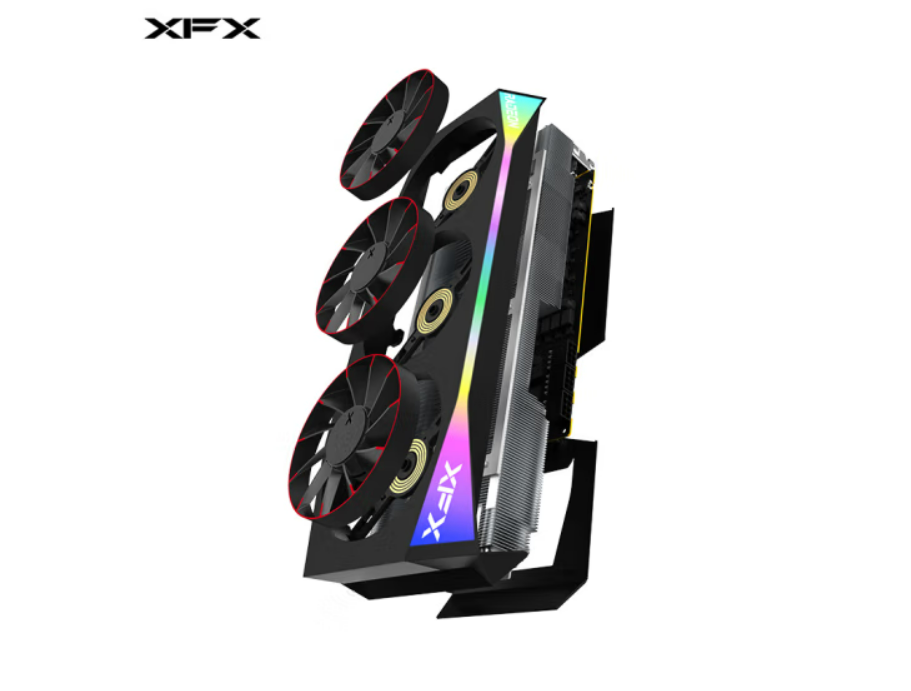 （XFX）AMD RADEON RX 9070 XT OC 16GB Mercury Black Magnetic Air- New and original